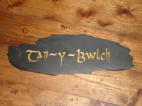 Welsh Slate House Name Sign